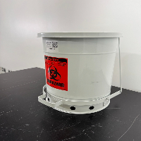 Justrite 10 Gal. Biohazard Waste Can image 1